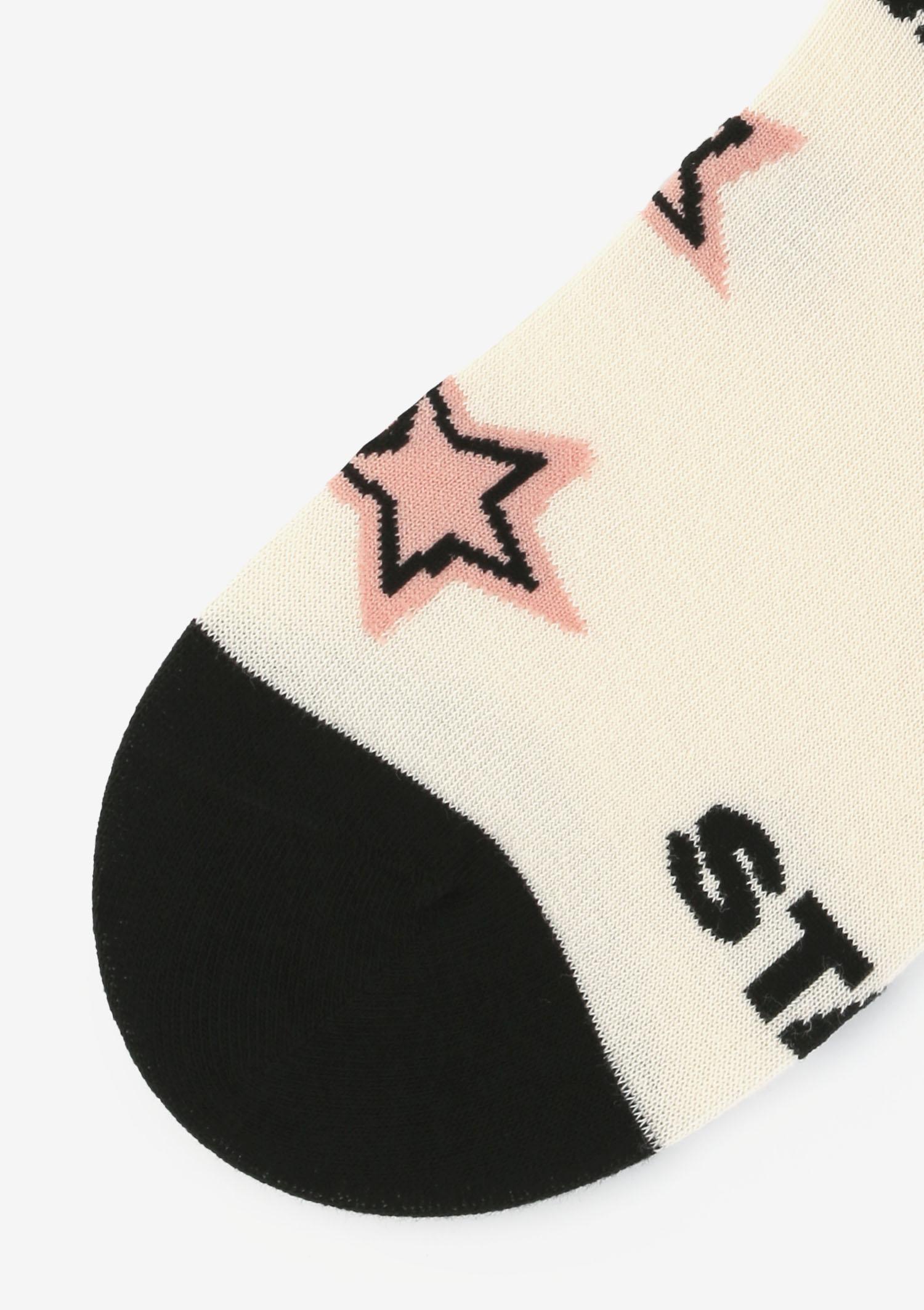 Skarpetki damskie ze ściągaczem STAR ecru