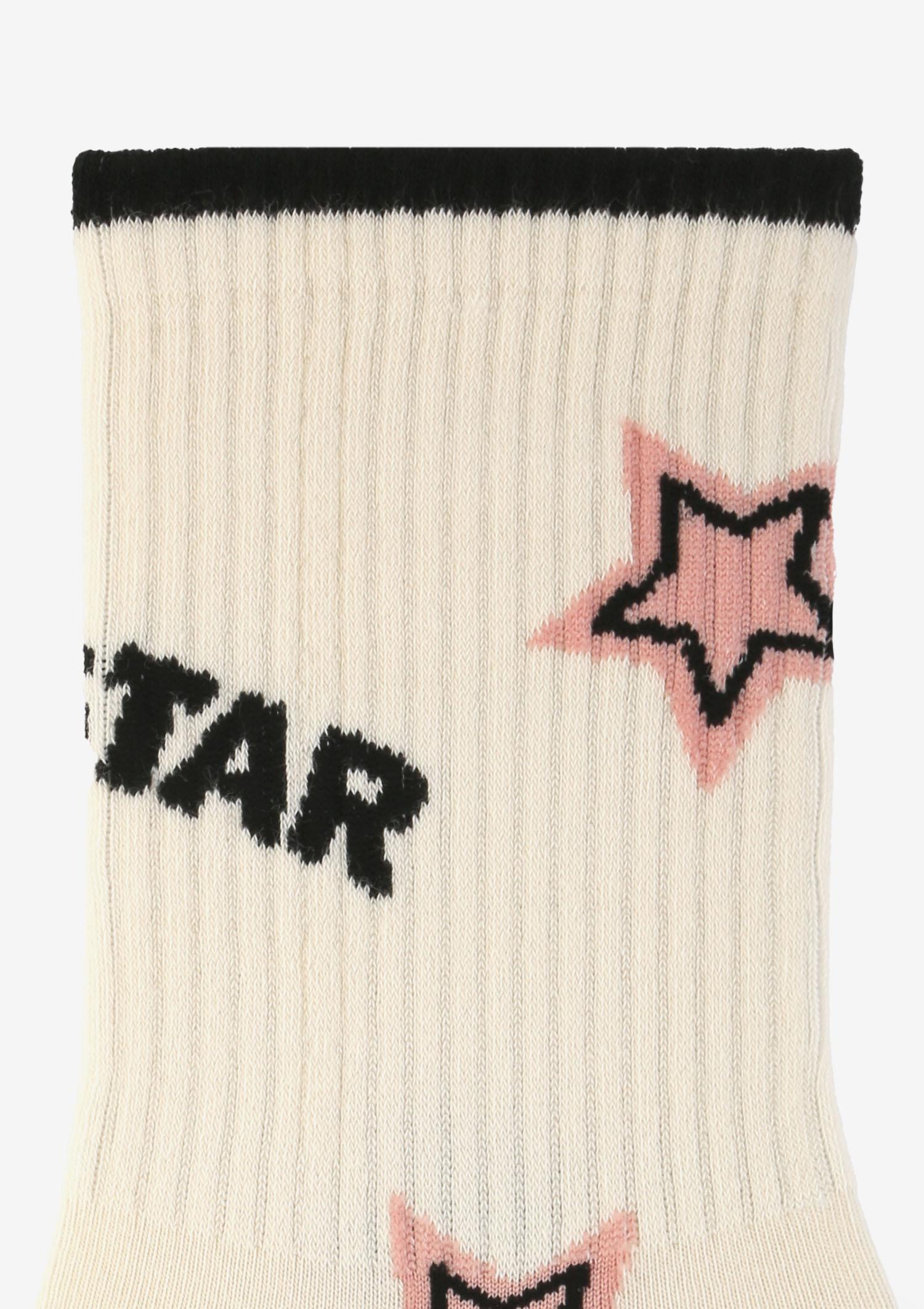 Skarpetki damskie ze ściągaczem STAR ecru