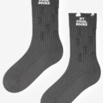 Skarpetki z przetarciami MY COOL SOCKS grafitowe
