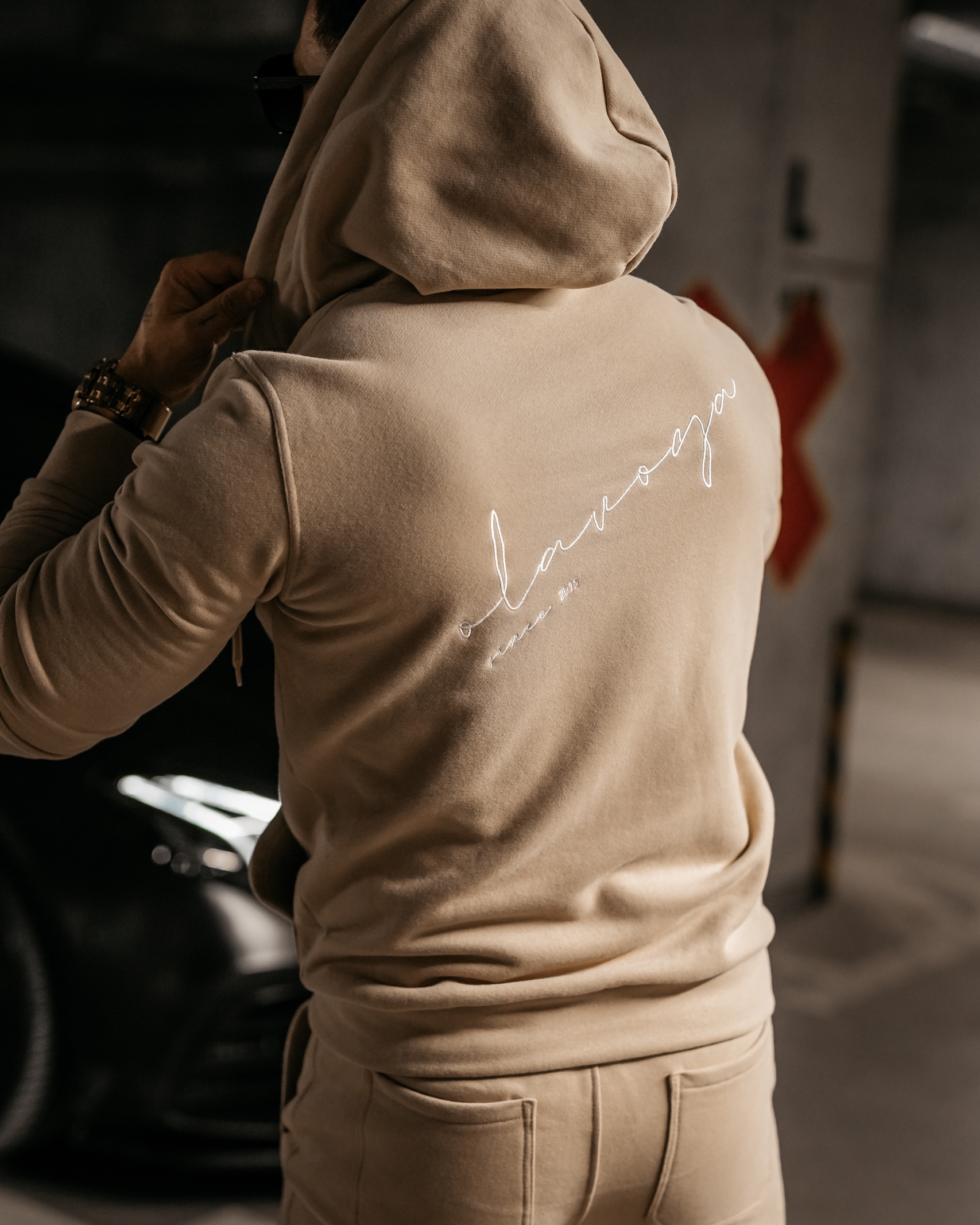 Komplet dresowy męski Viril Ola Voga beżowy