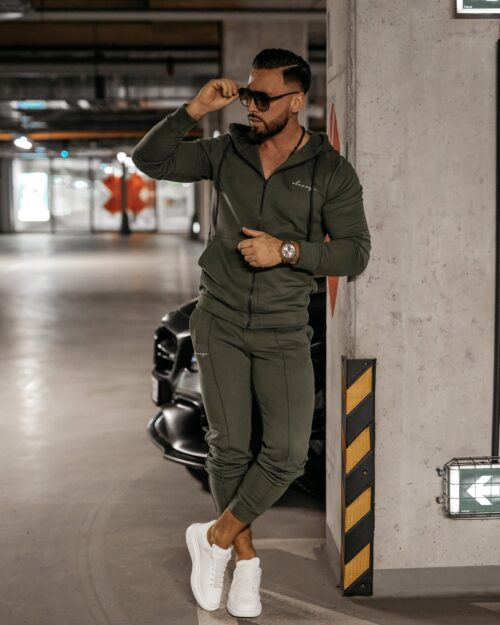 Komplet dresowy męski Viril Ola Voga khaki