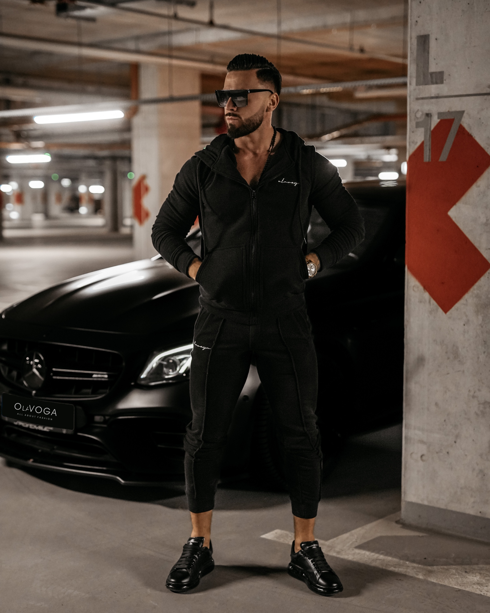 Komplet dresowy męski Viril Ola Voga czarny