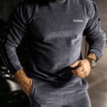 Komplet męski welurowy Ravi Ola Voga grafit