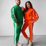 Komplet welurowy damski Blum Ola Voga pomarańczowy