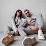 Komplet welurowy damski Blum Ola Voga szary