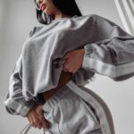 Komplet welurowy damski Blum Ola Voga szary