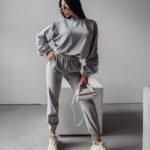 Komplet welurowy damski Blum Ola Voga szary