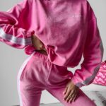 Komplet welurowy damski Blum Ola Voga różowy