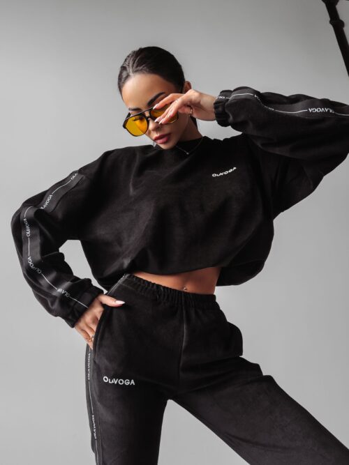 Komplet welurowy damski Blum Ola Voga czarny