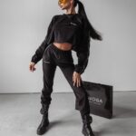 Komplet welurowy damski Blum Ola Voga czarny