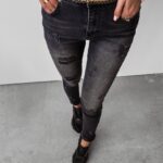 Spodnie jeansowe high waist Dore Ola Voga czarne