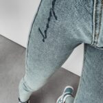 Spodnie skinny jeansowe Aster Ola voga niebieskie