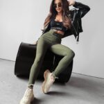Legginsy modelujące push up Roder Ola Voga khaki