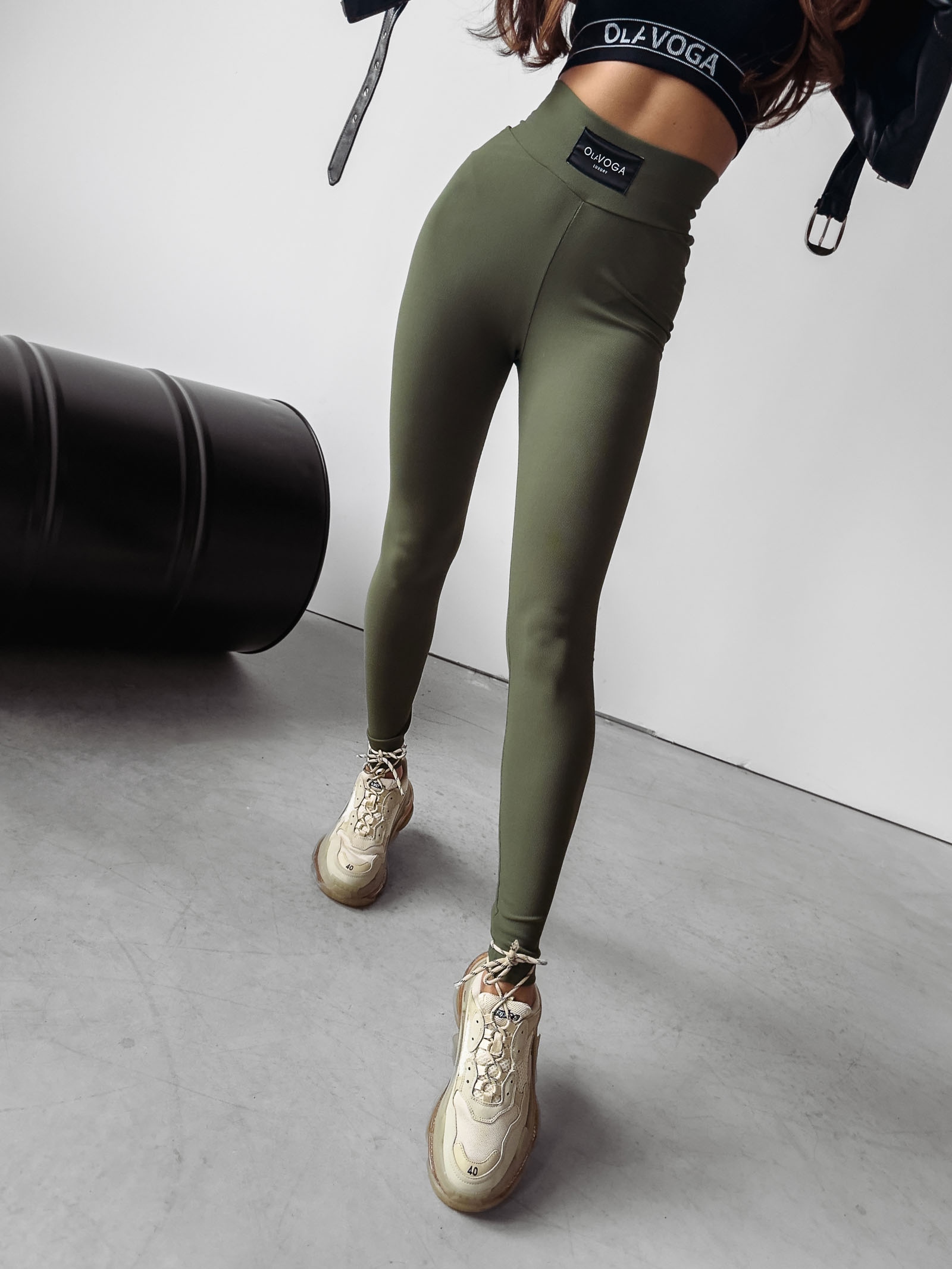 Legginsy modelujące push up Roder Ola Voga khaki Legginsy modelujące push up Roder Ola Voga khaki