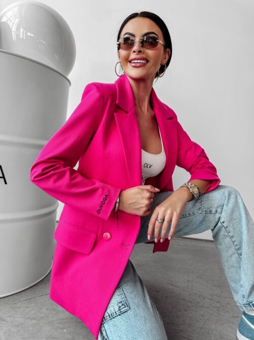 Marynarka oversize Vanet Ola Voga amarantowa