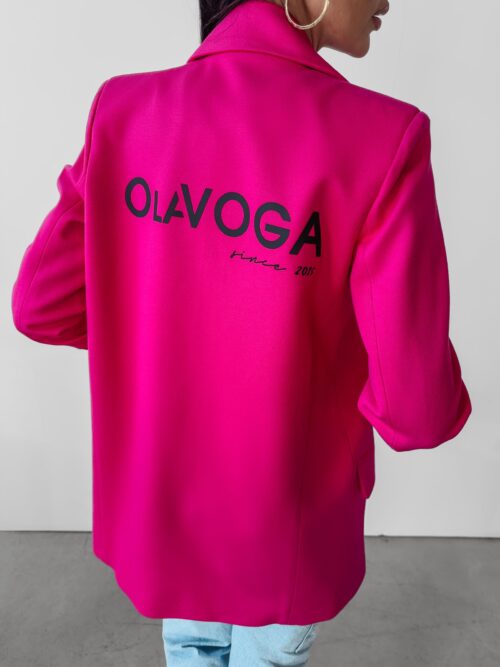 Marynarka oversize Vanet Ola Voga amarantowa