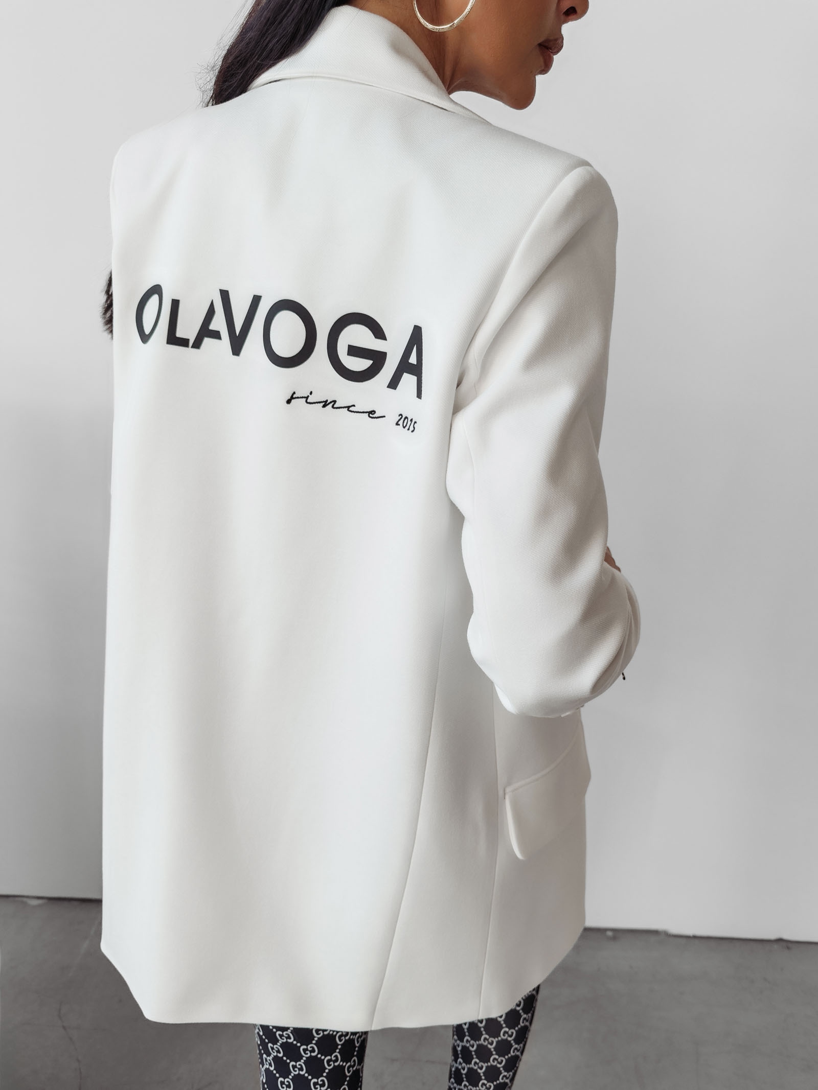 Marynarka oversize Vanet Ola Voga ecru