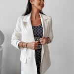 Marynarka oversize Vanet Ola Voga ecru