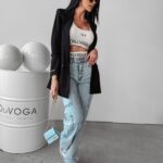 Marynarka oversize Vanet Ola Voga czarna