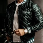 Kurtka przejściowa bomberka męska Medre Ola Voga butelkowa