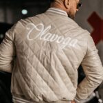 Kurtka przejściowa bomberka męska Medre Ola Voga beżowa