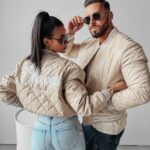 Kurtka przejściowa bomberka męska Medre Ola Voga beżowa