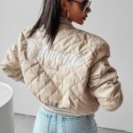 Kurtka bomberka damska Komi Ola voga beżowa