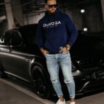 Bluza męska z kapturem Pedro Ola Voga granatowa