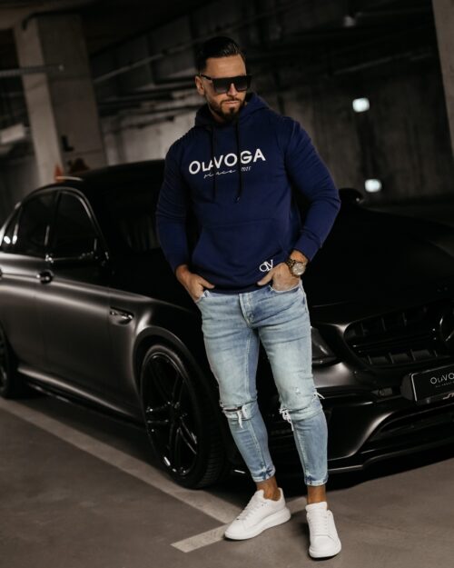 Bluza męska z kapturem Pedro Ola Voga granatowa