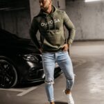 Bluza męska z kapturem Pedro Ola Voga khaki