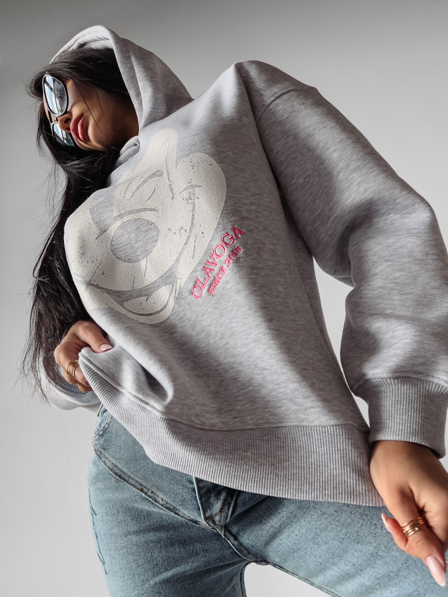 Bluza damska z Mickey Tikus Ola Voga szara