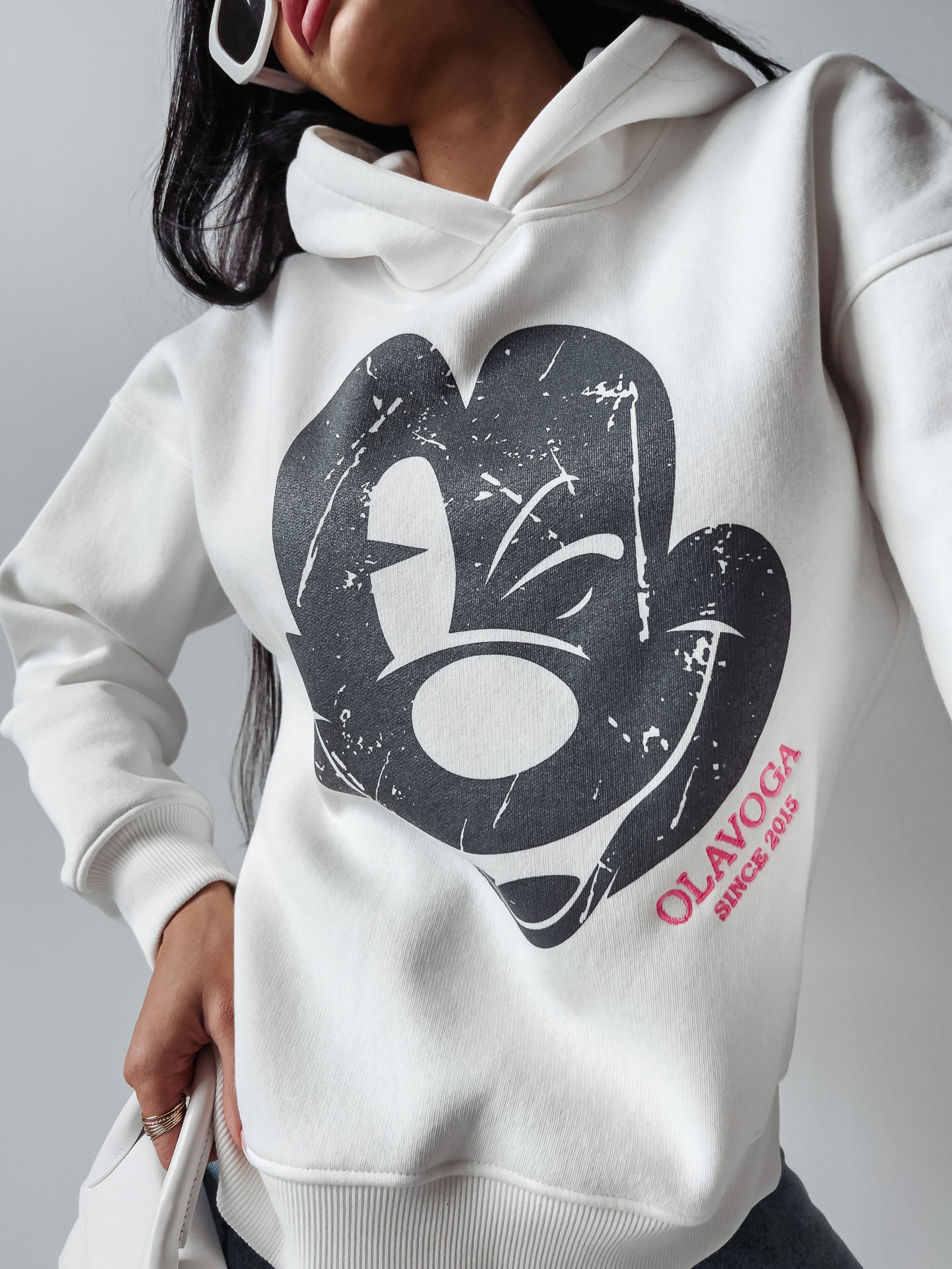 Bluza damska z Mickey Tikus Ola Voga ecru