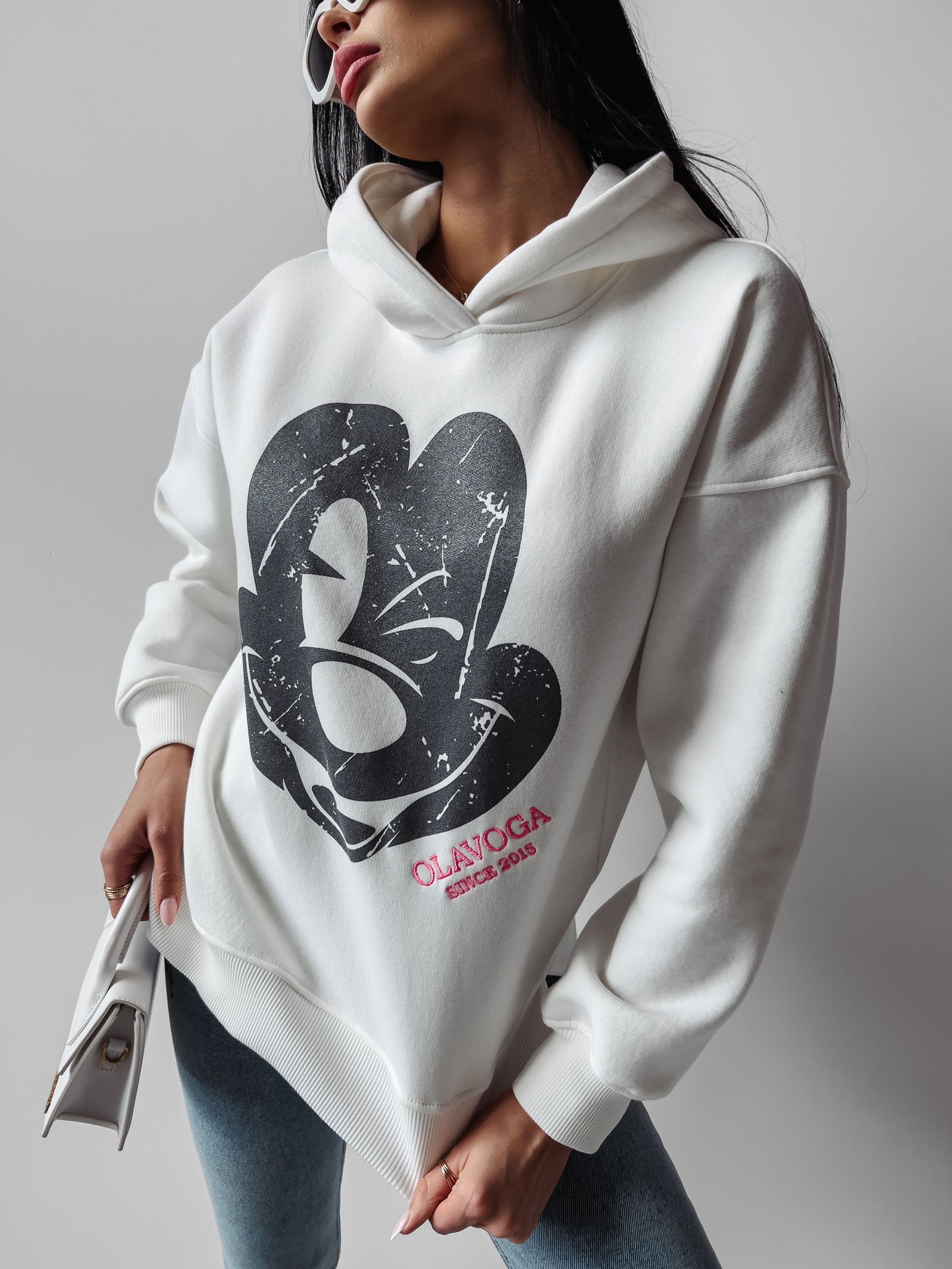 Bluza damska z Mickey Tikus Ola Voga ecru