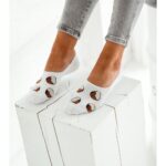 Microstopki damskie KOKOS białe