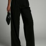 Spodnie garniturowe Moniko V czarne