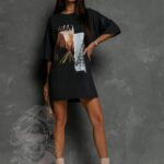 T-shirt oversize Urban City czarny