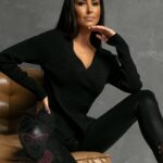 Bluzka metalizowana Gazia czarna