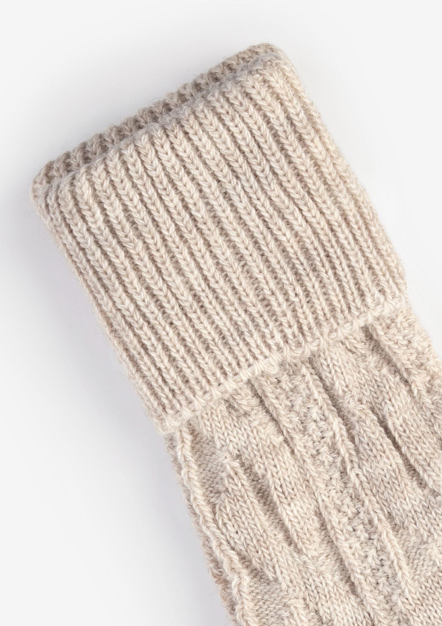 Skarpety damskie ciepłe z wełną piaskowe Skarpety damskie ciepłe z wełną piaskowe