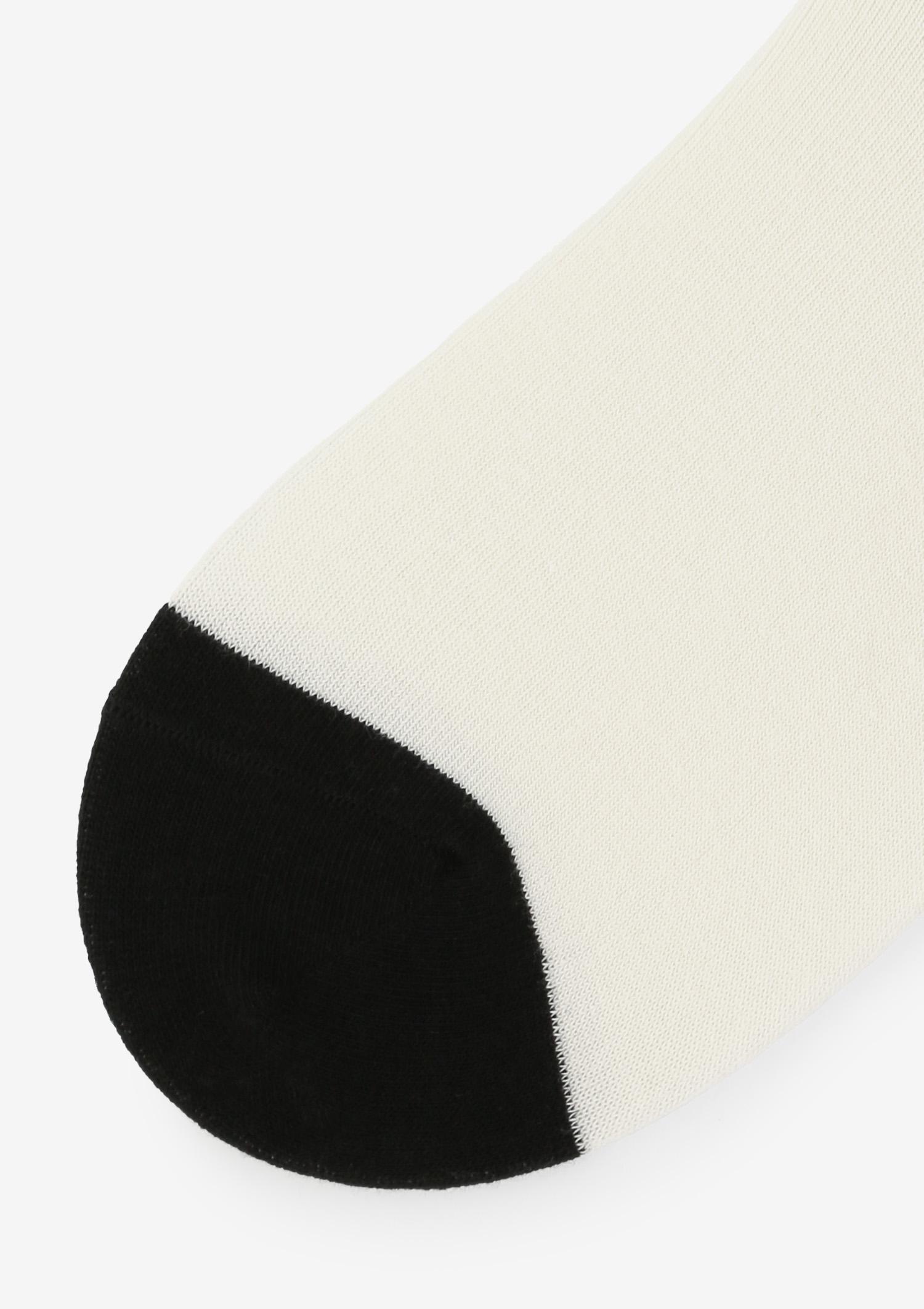 Skarpetki damskie z misiem w pepitkę ecru Skarpetki damskie z misiem w pepitkę ecru