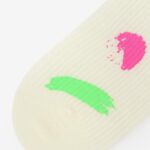 Skarpetki bawełniane z kolorową farbką białe