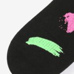 Skarpetki bawełniane z kolorową farbką czarne