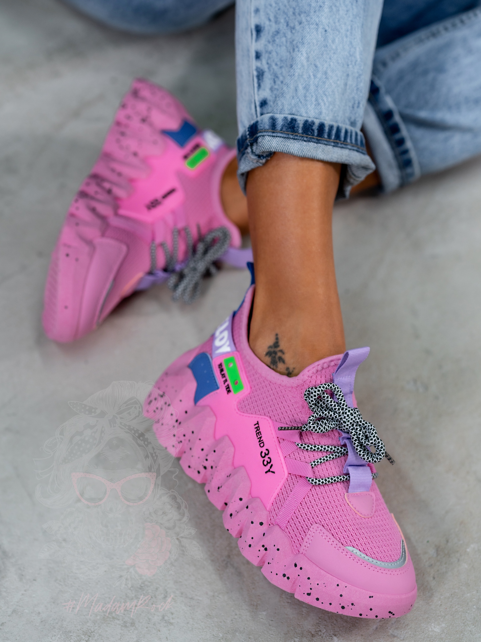 Buty sportowe Madam Balm różowe