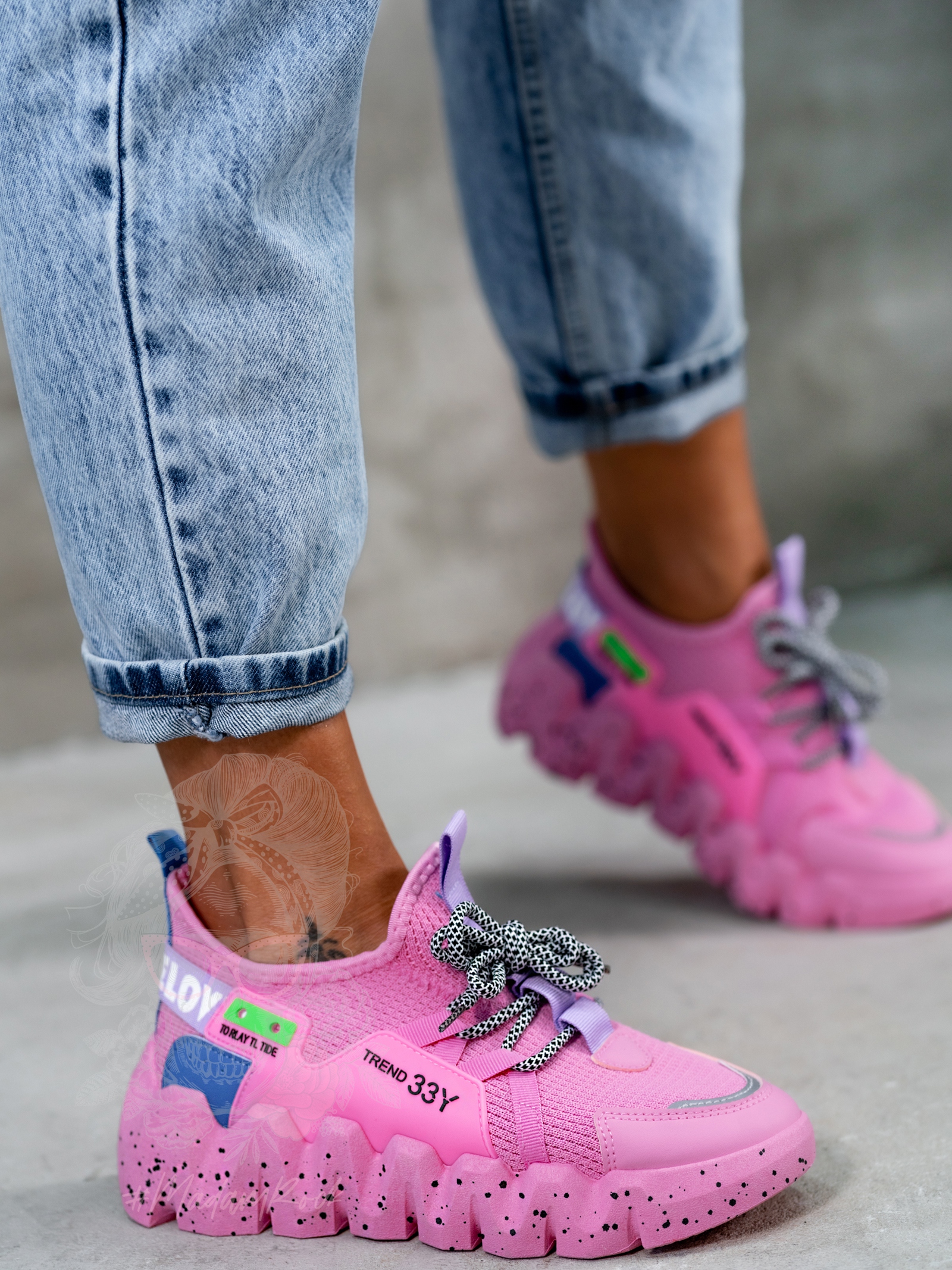 Buty sportowe Madam Balm różowe