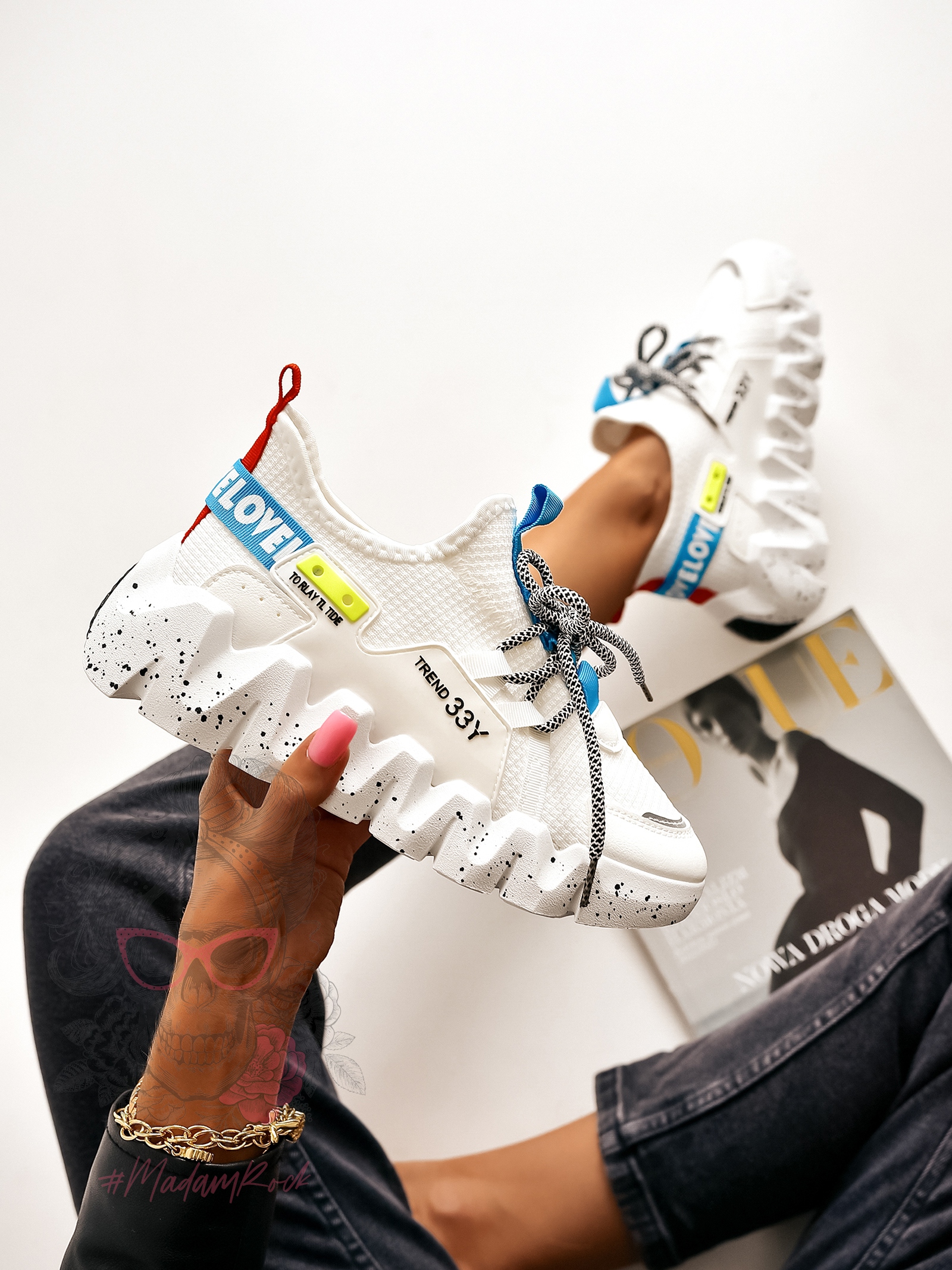 Buty sportowe Madam Balm białe