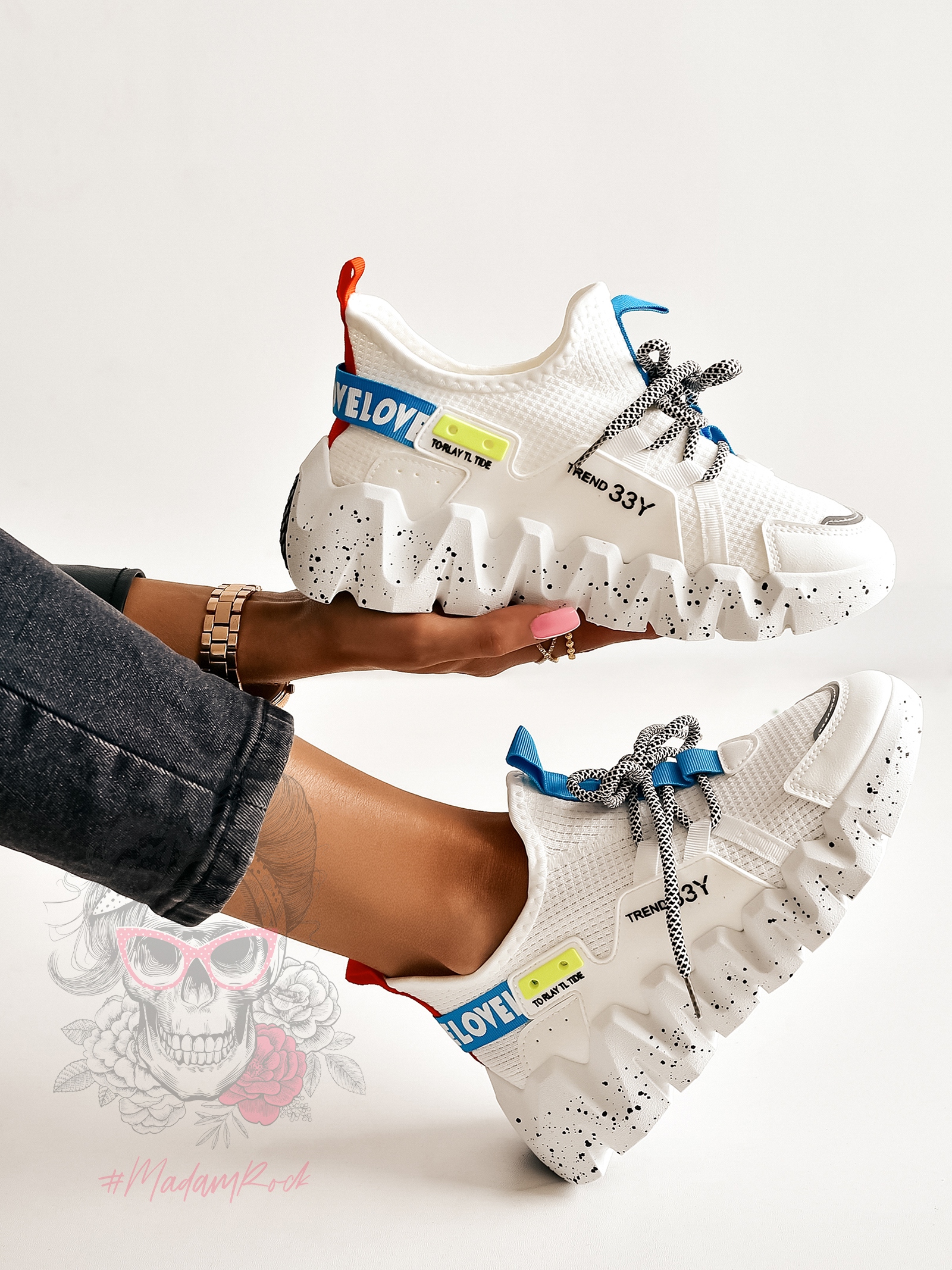 Buty sportowe Madam Balm białe