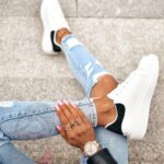 Buty sportowe Madam Upper X białe z czarnym