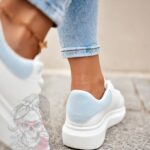 Buty sportowe Madam Upper X białe z błękitnym
