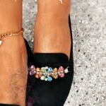 Mokasyny z kamieniami Madam Saco czarne