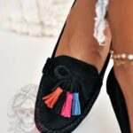 Mokasyny zamszowe Madam Layla czarne