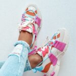 -WYPRZEDANE-Buty sportowe Madam FeelGood multi różowe